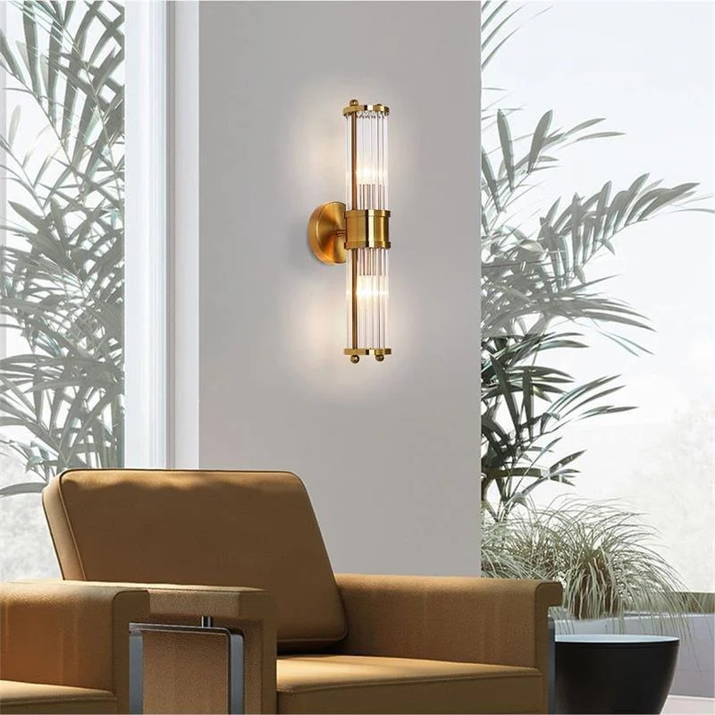 Modernbrassgoldcrystalwallsconce 5