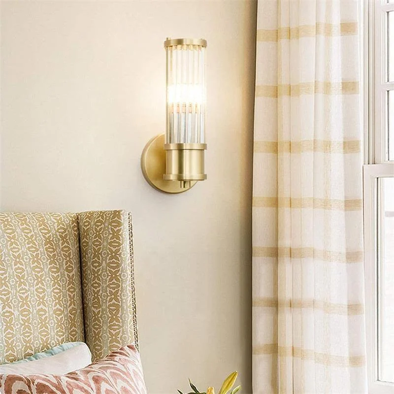 Modernbrassgoldcrystalwallsconce 8