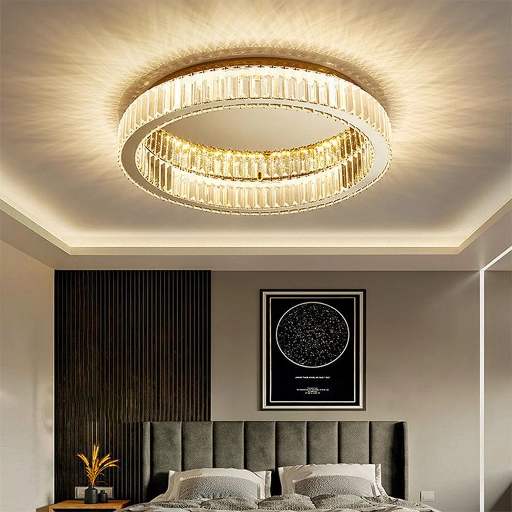 Moderncirclegoldcrystalceilinglight 2