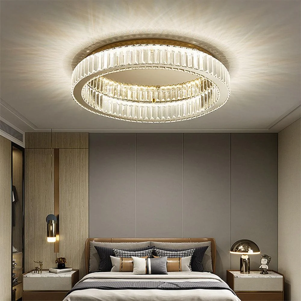 Moderncirclegoldcrystalceilinglight 4