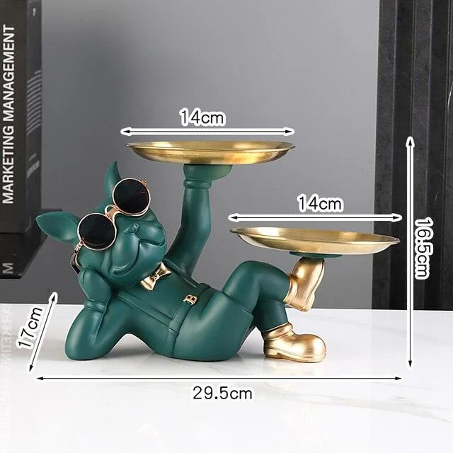 Modern French Bulldog Tray - Homeko