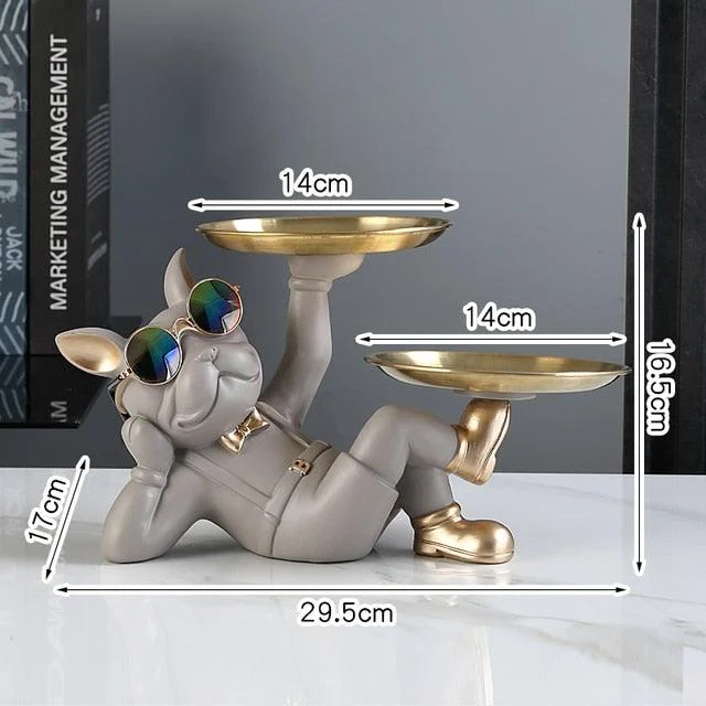 Modern French Bulldog Tray - Homeko