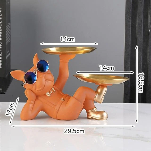 Modern French Bulldog Tray - Homeko