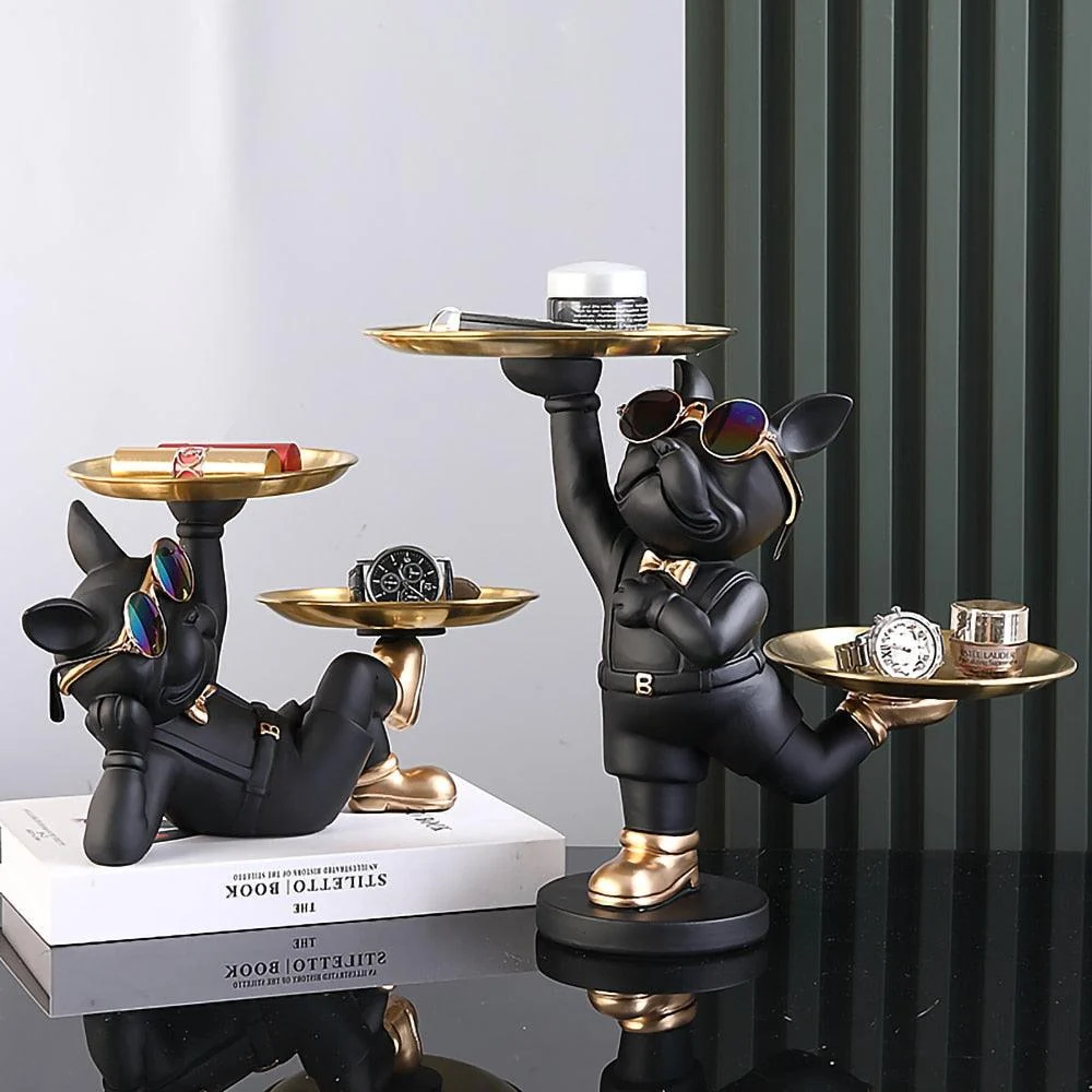 Modern French Bulldog Tray - Homeko