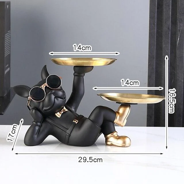 Modern French Bulldog Tray - Homeko