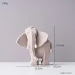 ModernGeometricElephantSculpture-Homeko9 ModernGeometricElephantSculpture Homeko9