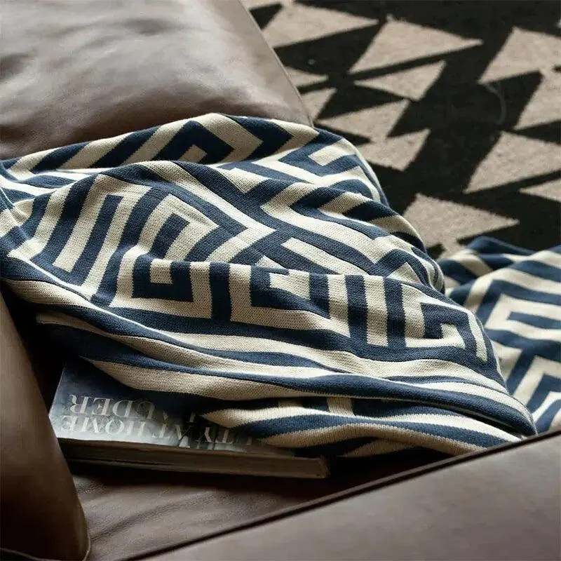 Modern Geometric Throw Blanket - Homeko