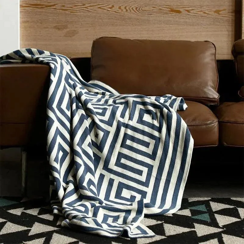 Modern Geometric Throw Blanket - Homeko