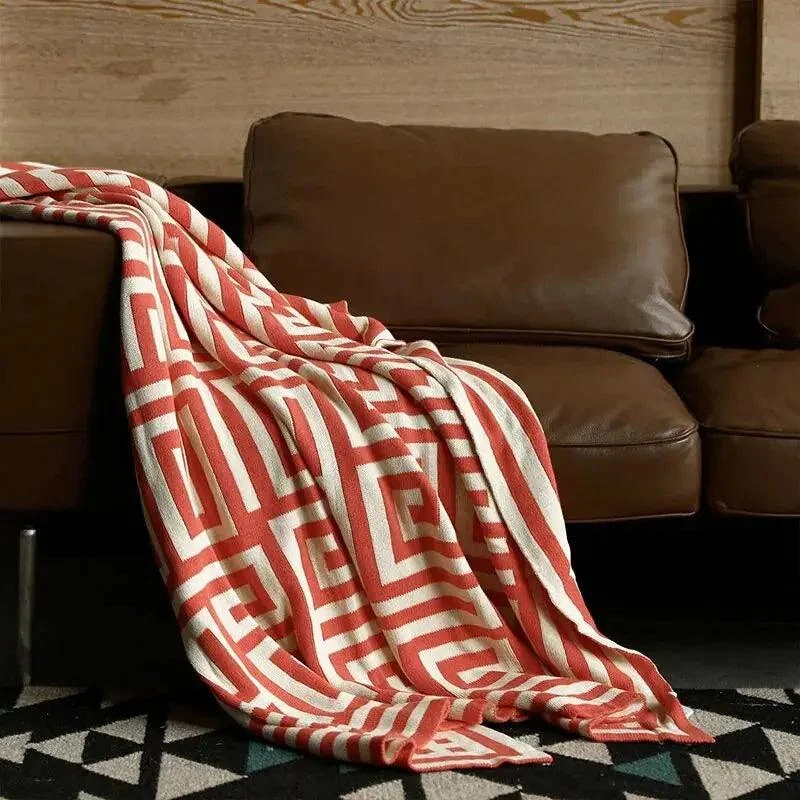 Modern Geometric Throw Blanket - Homeko