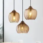 ModernGlassPendantLightwithWaveShadeforDiningRoom-Homeko10 ModernGlassPendantLightwithWaveShadeforDiningRoom Homeko10