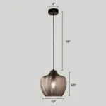 ModernGlassPendantLightwithWaveShadeforDiningRoom-Homeko12 ModernGlassPendantLightwithWaveShadeforDiningRoom Homeko12