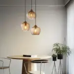 ModernGlassPendantLightwithWaveShadeforDiningRoom-Homeko13 ModernGlassPendantLightwithWaveShadeforDiningRoom Homeko13
