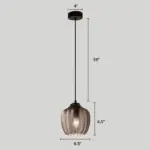 ModernGlassPendantLightwithWaveShadeforDiningRoom-Homeko15 ModernGlassPendantLightwithWaveShadeforDiningRoom Homeko15