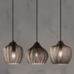 ModernGlassPendantLightwithWaveShadeforDiningRoom-Homeko5 ModernGlassPendantLightwithWaveShadeforDiningRoom Homeko5