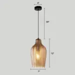 ModernGlassPendantLightwithWaveShadeforDiningRoom-Homeko6 ModernGlassPendantLightwithWaveShadeforDiningRoom Homeko6