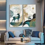 ModernGoldenFoilDeer-Homeko1 ModernGoldenFoilDeer Homeko1