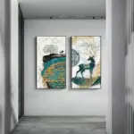 ModernGoldenFoilDeer-Homeko3 ModernGoldenFoilDeer Homeko3