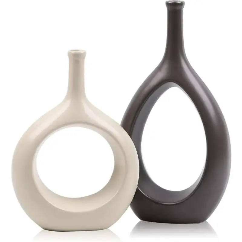 ModernHollowEllipseVase Homeko7