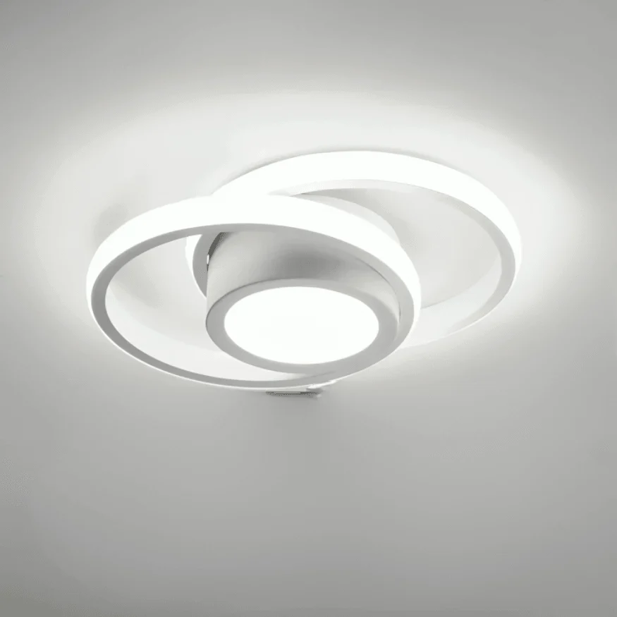Modern LED Ceiling Lamp - 2 Rings Creative Design - Homeko