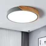 ModernLEDCeilingLampforBedroom AcrylicandMetalRoundRecessedLamp Homeko13