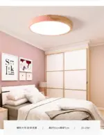 ModernLEDCeilingLampforBedroom AcrylicandMetalRoundRecessedLamp Homeko7