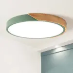 ModernLEDCeilingLampforBedroom AcrylicandMetalRoundRecessedLamp Homeko9