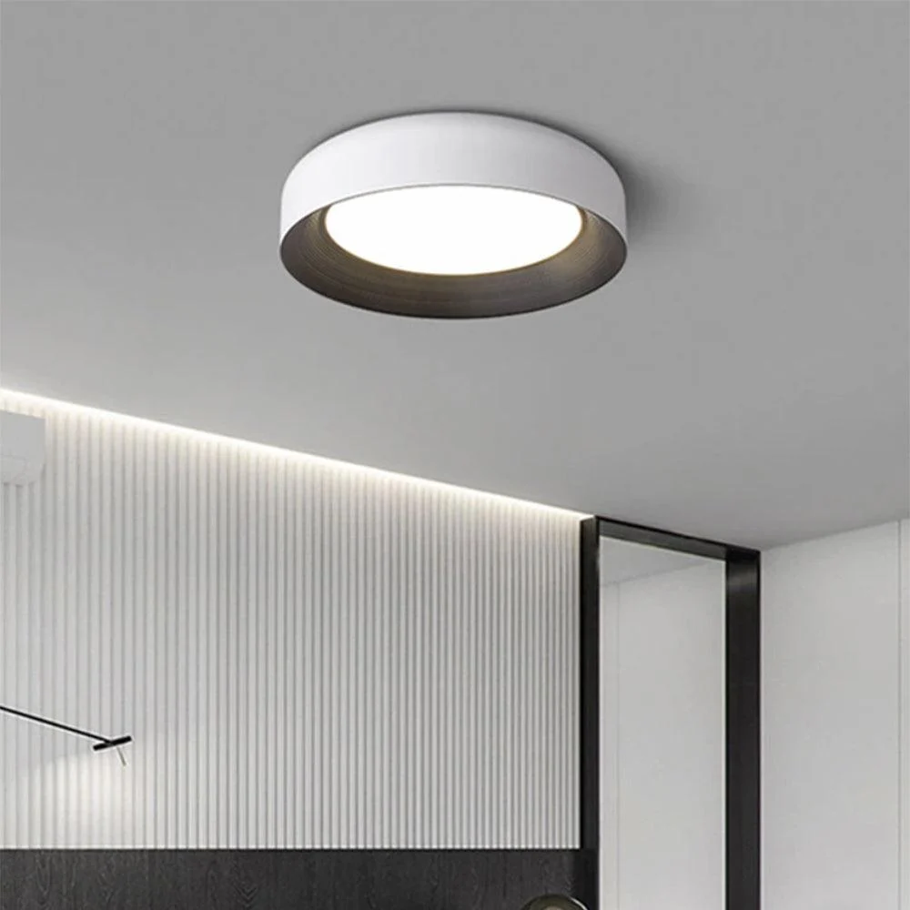 Modernledmetalceilinglampflushmountblackceilinglight 1