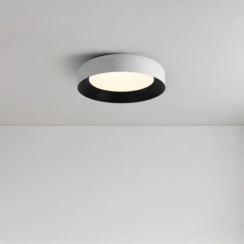 ModernLEDMetalCeilingLampFlushMountBlackCeilingLight