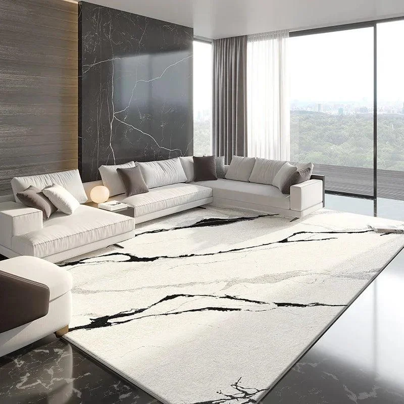 Modern Marble Fluffy Rug - Homeko