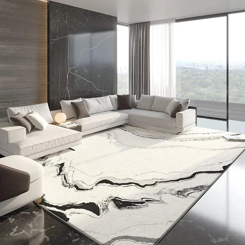 Modern Marble Fluffy Rug - Homeko