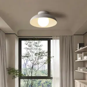 Modern Metal Semi Flush Hallway Ceiling Light