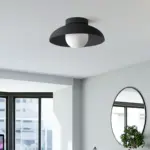 ModernMetalSemiFlushHallwayCeilingLight Homeko12