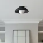 ModernMetalSemiFlushHallwayCeilingLight Homeko13