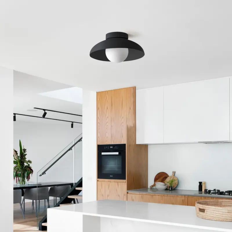 ModernMetalSemiFlushHallwayCeilingLight Homeko14