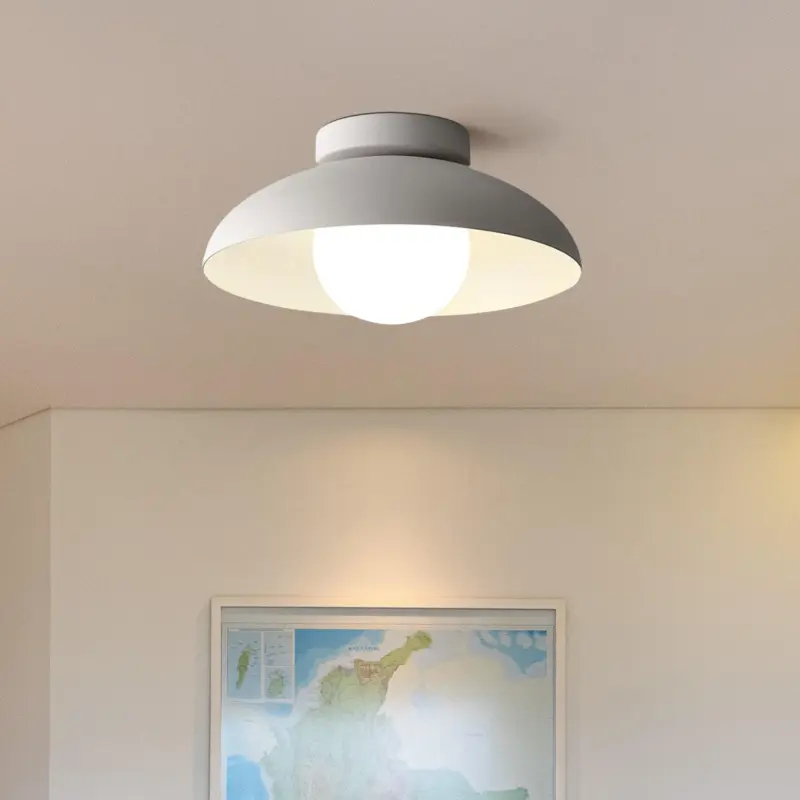 ModernMetalSemiFlushHallwayCeilingLight Homeko2