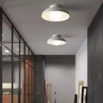 ModernMetalSemiFlushHallwayCeilingLight Homeko4