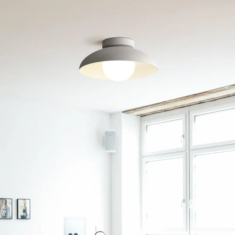 ModernMetalSemiFlushHallwayCeilingLight Homeko7