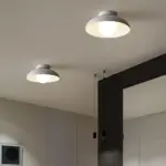 ModernMetalSemiFlushHallwayCeilingLight Homeko8
