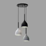 ModernMetalTriplePendantLights