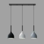 ModernMetalTriplePendantLights