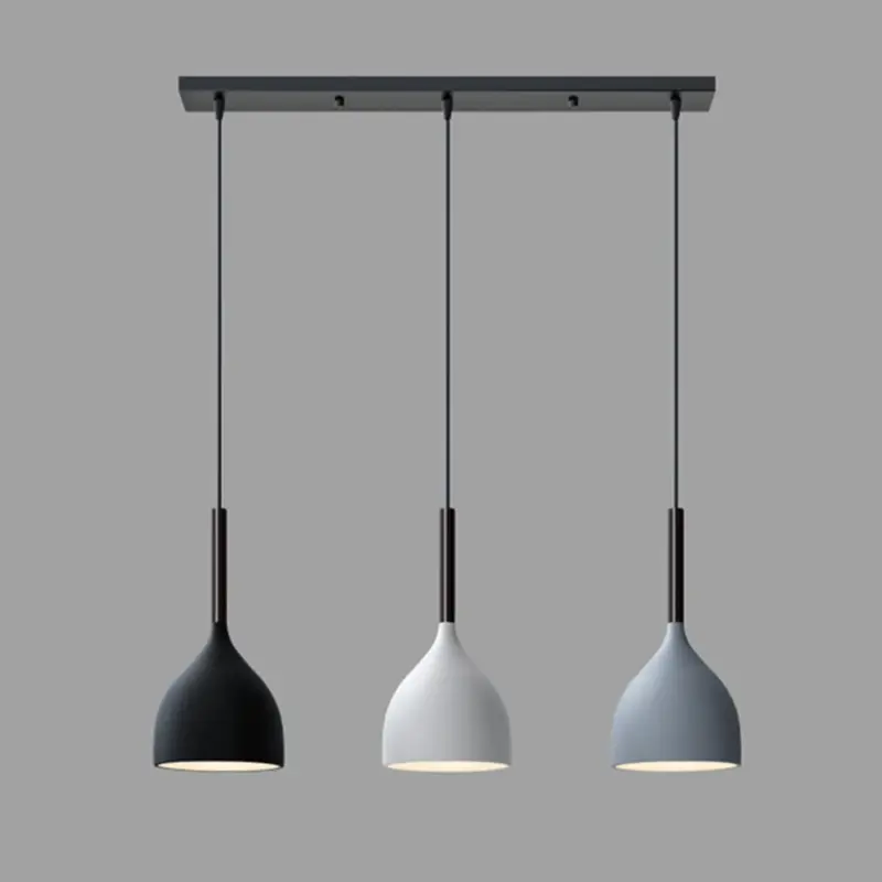 ModernMetalTriplePendantLights