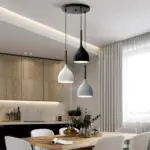 ModernMetalTriplePendantLights