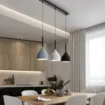 ModernMetalTriplePendantLights