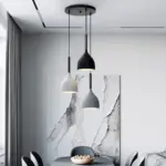 ModernMetalTriplePendantLights