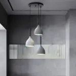 ModernMetalTriplePendantLights