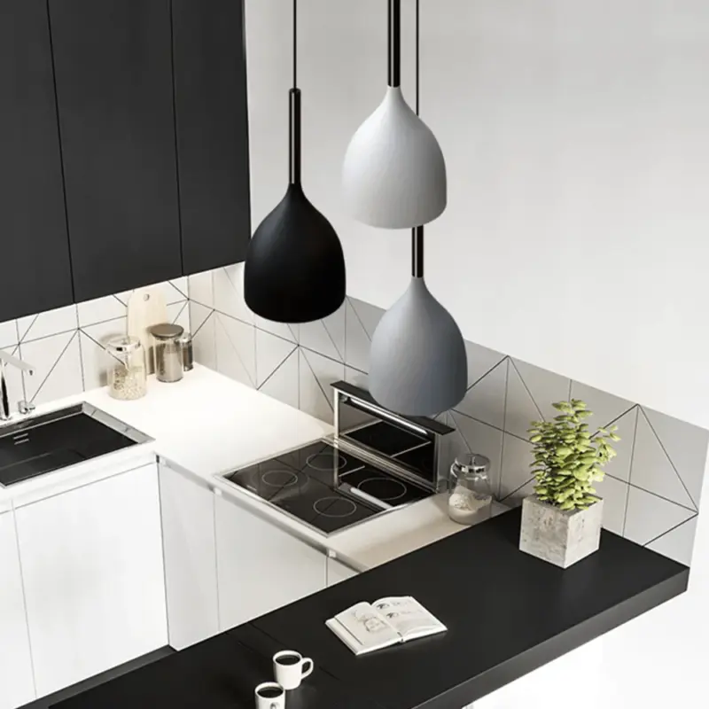 ModernMetalTriplePendantLights