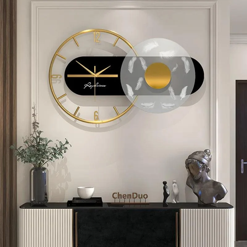 Modern Metal Wall Clock - Homeko