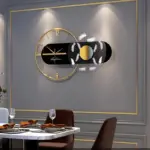 ModernMetalWallClock Homeko3