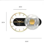 ModernMetalWallClock Homeko4