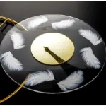ModernMetalWallClock Homeko5
